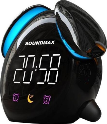 картинка Часы-будильник SOUNDMAX SM-7011(чёрный) магазин Tovar-RF.ru являющийся официальным дистрибьютором в России картинка Часы-будильник SOUNDMAX SM-7011(чёрный) от магазина Tovar-RF.ru