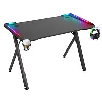 картинка Игровой компьютерный стол Extreme RGB,подвес кружки+гарн.,черн. DEFENDER (64307) от магазина Tovar-RF.ru