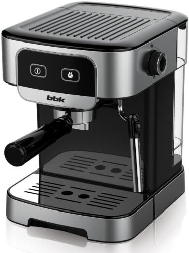 картинка кофеварка рожковая bbk bcm1500 черный/нержавеющая сталь от магазина Tovar-RF.ru