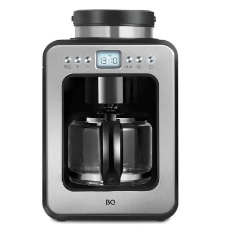 картинка кофеварка капельная со встроенной кофемолкой bq cm7001 стальной-черный от магазина Tovar-RF.ru