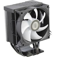 картинка pccooler r300 argb bk s115x/1200/1700/am4/am5 (tdp 150w, 90mm argb fan, 3 тепловые трубки 6мм, 650-2200rpm, 28,3dba) от магазина Tovar-RF.ru