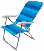 картинка Кресло-шезлонг NIKA Кресло-шезлонг складное синий (сетка) К2/С от магазина Tovar-RF.ru