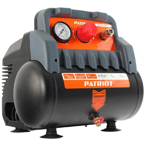 картинка PATRIOT WO 6-180 Компрессор [525301910] {180 л/мин, 8 бар, 1100 Вт, 6 л, быстросъемный 1/4} от магазина Tovar-RF.ru