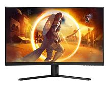 картинка lcd aoc 31.5" cq32g4ve black {va curved 2560x1440 180hz 0.5ms 178/178 300cd 2xhdmi2.0 displayport1.4)  от магазина Tovar-RF.ru