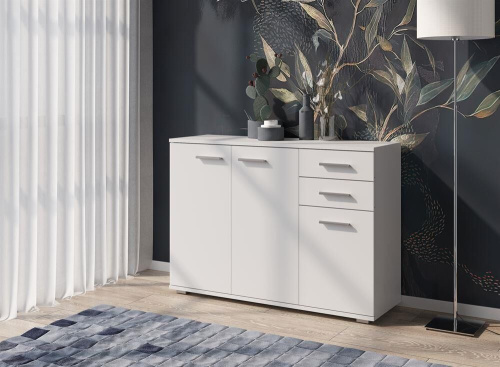 картинка Комод НК-МЕБЕЛЬ FUN комод КД-3 Белый 71336952 (1 кор.) от магазина Tovar-RF.ru