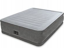 картинка надувные кровати intex кровать флок квин комфорт, 152х203х56см, 220в, встроенный насос, 64418 108-010от магазина Tovar-RF.ru