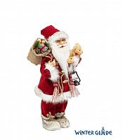 картинка Игрушка WINTER GLADE Дед Мороз 46 см (красный вельвет) М1621 от магазина Tovar-RF.ru