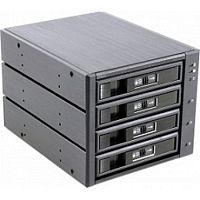картинка procase l3-304-sata3-bk {hot-swap корзина 4 sata3/sas 6gb, черный, с замком, hotswap aluminium mobie rack module (3x5,25) 1xfan 80x15mm} от магазина Tovar-RF.ru