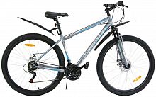 картинка велосипед torrent impulse (рама сталь 18", внедорожный, 21 скорость, shimano, колеса 29д) 4000118 серо-голубойот магазина Tovar-RF.ru