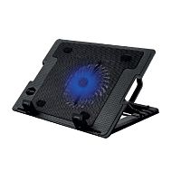 картинка cbr clp 15202, подставка для ноутбука до 15,6", 370x265x33 мм, с охлаждением, 2xusb, вентилятор 125 мм, 20 cfm, led-подсветка, материал металл/пластик от магазина Tovar-RF.ru