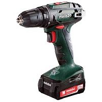 картинка Metabo BS 14.4 Li Безударная дрель-шуруповерт [602206540] { 14,4В Li, 2х2.0Ач Li-Ion,13мм,кейс, вес 1.2 кг } от магазина Tovar-RF.ru