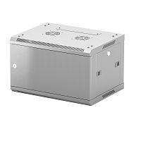 картинка neomax шкаф телекоммуникационный  настенный 6u (600х350), металлическая дверь, замок-ключ (3 шт), разборный, цвет серый (1 коробка) [ncb-wm6u-6035mk3-100-gy] от магазина Tovar-RF.ru