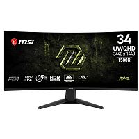 картинка msi mag 34" 346cqdf e20 {va curved 3440x1440 200hz (hd : 400hz) 0,5ms 300cd 2xhdmi displayport tilt internal vesa} от магазина Tovar-RF.ru