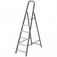 картинка СИБРТЕХ Стремянка, 6 ступеней, стальной профиль, алюминиевые ступени, Россия  [97956] от магазина Tovar-RF.ru