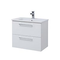 картинка Тумба GIO, 80 см, подвесная, 2 ящика, белый глянец от магазина Tovar-RF.ru