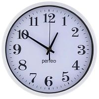 картинка Часы PERFEO (PF_C3063) "PF-WC-002" белый корпус/белый циферблат от магазина Tovar-RF.ru