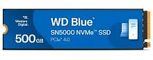 картинка wd ssdl blue sn5000 ssd m2.2280 pcie 4.0 500gb, 5000mbs/4000mbs, tbw 300, wds500g4b0e, 1 year от магазина Tovar-RF.ru