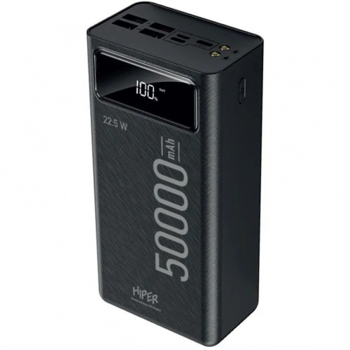 картинка hiper delta 50000 мобильный аккумулятор 50000mah qc pd 3a черный от магазина Tovar-RF.ru
