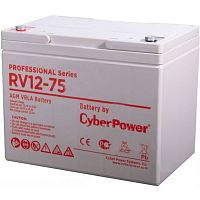 картинка cyberpower акб rv 12-75 / 12 в 75 ач {клемма м6, дхшхв 258х168х208мм., высота с клеммами   214, вес 24,8кг., срок службы 10 лет} от магазина Tovar-RF.ru