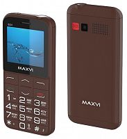картинка телефон мобильный maxvi b231 brown от магазина Tovar-RF.ru