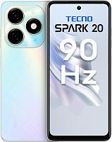 картинка смартфон tecno spark 20 8/128gb white (tcn-kj5n.128.cywh) от магазина Tovar-RF.ru