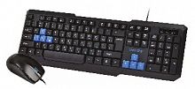 картинка комплект для компьютера клавиатура+мышь smartbuy (sbc-230346-kb) черный/синий от магазина Tovar-RF.ru