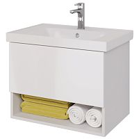 картинка Тумба PERFECTO, 70 см, подвесная, 1 ящик, push-to-open, белый глянец от магазина Tovar-RF.ru