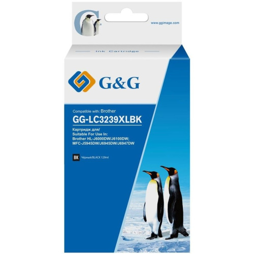 картинка картридж струйный g&g gg-lc3239xlbk черный (129мл) для brother hl-j6000dw/j6100dw магазин Tovar-RF.ru являющийся официальным дистрибьютором в России картинка картридж струйный g&g gg-lc3239xlbk черный (129мл) для brother hl-j6000dw/j6100dw от магазина Tovar-RF.ru