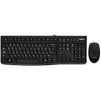 картинка 920-002561 logitech клавиатура + мышь desktop mk120 usb оригинальная заводская гравировка ru/lat от магазина Tovar-RF.ru