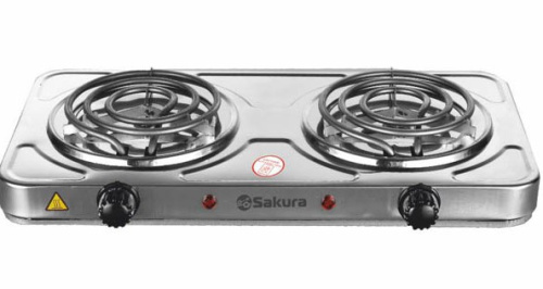 картинка плитка эл. sakura пэ-11н 2500вт 150/140мм 2конф/спир нерж.сталь от магазина Tovar-RF.ru