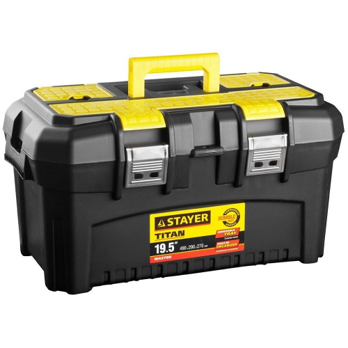 картинка STAYER [38016-19] Ящик для инструмента "TITAN-19", пластиковый,  от магазина Tovar-RF.ru