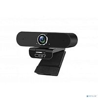 картинка cbr cw 875qhd black, веб-камера с матрицей 5 мп, разрешение видео 2560х1440, usb 2.0, встроенный микрофон с шумоподавлением, автофокус, крепление на мониторе, длина кабеля 2 м, цвет чёрный от магазина Tovar-RF.ru