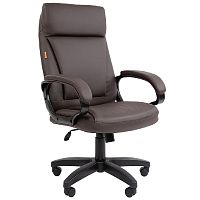 картинка Офисное кресло Chairman 794LT Россия чер.пласт экокожа коричневая (7166002) от магазина Tovar-RF.ru