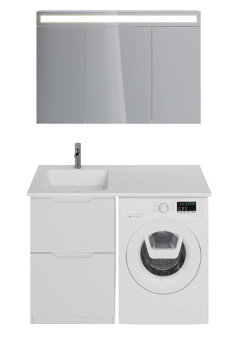 картинка Тумба Bona, 60 см, напольная, 2 ящика, белый глянец от магазина Tovar-RF.ru фото 32
