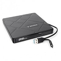 картинка usb 3.0 gembird dvd-usb-04 пластик, со встроенным кардридером и хабом черный от магазина Tovar-RF.ru