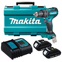 картинка Makita DHP485SYE Дрель ак(уд) б\щет,18В,2х1.5 Ач Li-ion,БЗП-13мм, 0-500\1900об\м,50\25Нм,1.7кг, кейс от магазина Tovar-RF.ru