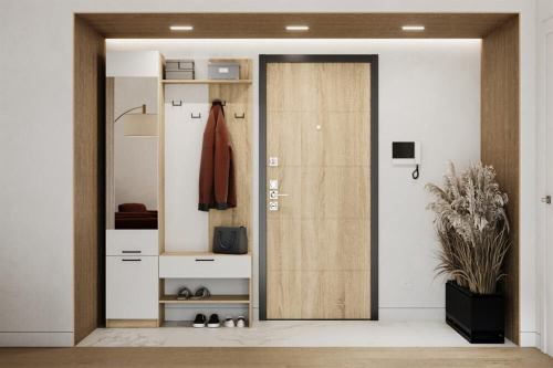 картинка Прихожая МЕБЕЛЬ-КОМПЛЕКС Прихожая Торонто исп.4 Дуб сонома/ Белый (3 кор.) МЕБЕЛЬ-КОМПЛЕКС Прихожая Торонто исп.4 Дуб сонома/ Белый (3 кор.) от магазина Tovar-RF.ru