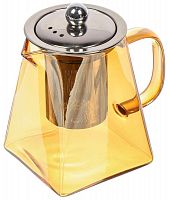 картинка Чайник заварочный NONAME Чайник заварочный стекло, 0.55 л, с колбой, Мед, Y4-6542 (433927) от магазина Tovar-RF.ru