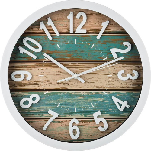 картинка Часы настенные LEFARD 220-389 WOOD d35см циферблат d31см от магазина Tovar-RF.ru