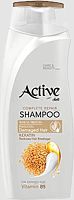 картинка Шампунь ACTIVE Шампунь восстанавливающий для поврежденных волос CARE & BEAUTY. С протеином, кератином и витамином B5, 350 мл (512102055) ACTIVE Шампунь восстанавливающий для поврежденных волос CARE & BEAUTY. С протеином, кератином и витамином B5, 350 мл ( от магазина Tovar-RF.ru