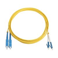 картинка hyperline fc-d2-9-lc/­ur-sc/­ur-h-3m-lszh-yl патч-корд волоконно-оптический (шнур) sm 9/­125 (os2), lc/­upc-sc/­upc, duplex, lszh, 3 м от магазина Tovar-RF.ru