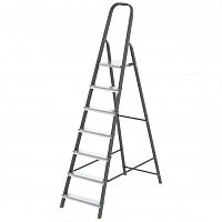 картинка СИБРТЕХ Стремянка, 7 ступеней, стальной профиль, алюминиевые ступени, Россия  [97957] от магазина Tovar-RF.ru