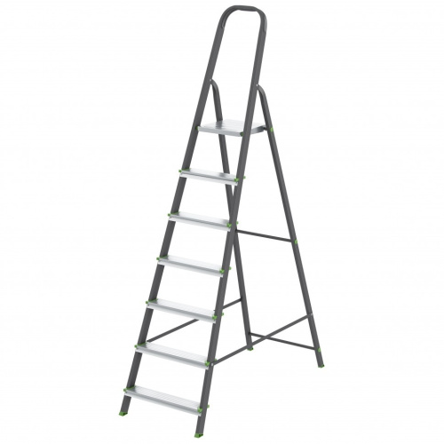 картинка СИБРТЕХ Стремянка, 7 ступеней, стальной профиль, алюминиевые ступени, Россия  [97957] от магазина Tovar-RF.ru