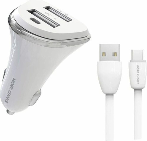 картинка азу more choice (4627151191386) ac22m 2usb 2.4a для micro usb white от магазина Tovar-RF.ru