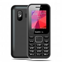 картинка texet tm-122 мобильный телефон цвет черный от магазина Tovar-RF.ru