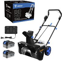 картинка Снегоуборщик аккумуляторный DEKO ST41, 2*20В, 2*5.0Ач, 50см, 2 фары 085-4445 от магазина Tovar-RF.ru