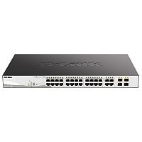 картинка d-link dgs-1210-28mp/f4a управляемый l2 коммутатор с 24 портами 10/100/1000base-t и 4 комбо-портами 100/1000base-t/sfp (24 порта poe 802.3af/at, poe-бюджет 370 вт) от магазина Tovar-RF.ru