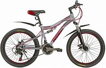 картинка велосипед pioneer comandor 24"/14" gray-black-red pioneer comandor 24"/14" gray-black-redот магазина Tovar-RF.ru