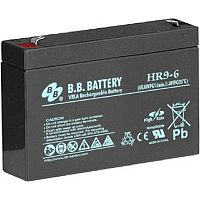 картинка акб b.b. battery hr 9-6 (hr9-6fr) 6в 9ач, дхшхв 151x34x94 мм, масса 1.4 кг, клеммы f2 от магазина Tovar-RF.ru