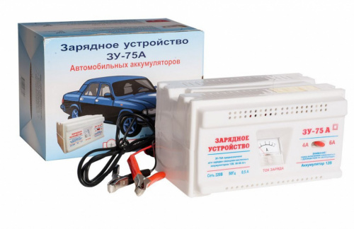 картинка зарядное устройство azard (заряд003) зу-75а трансформаторное от магазина Tovar-RF.ru